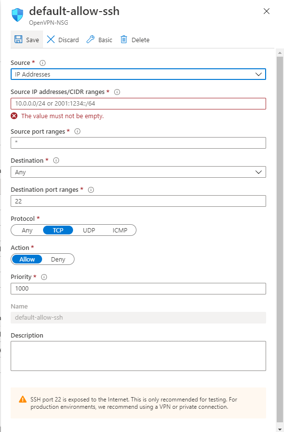 Spinning up an Azure OpenVPN Server for MTG: Arena